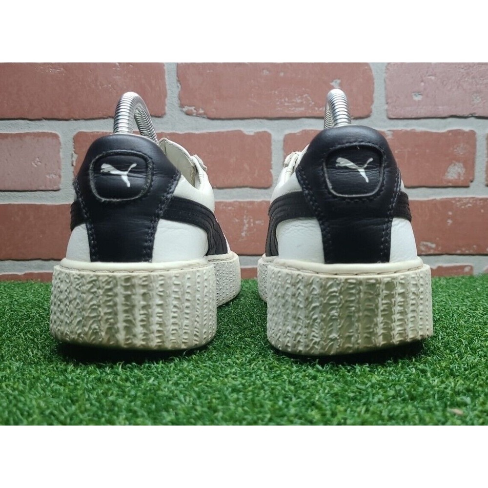 Puma Rihanna Creeper Fenty Leather Traditional White Black 364462 01 Sz 8.5 - Picture 5 of 12